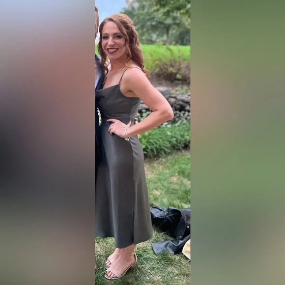 BHLDN by Anthropologie Cowl Neck Slip Midi Dress - Picture 2 of 7